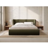 Windsor & Co Sofas Zelena oblazinjena zakonska postelja s prostorom za shranjevanje z letvenim dnom 140x200 cm Jason – | Shoptok.si