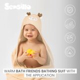 Sensillo Bathfriends ručnik za djecu 100x100 slon siva | shoptok.hr