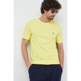 United Colors Of Benetton Bombažna kratka majica rumena barva | Shoptok.si
