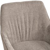 MID.YOU NASLANJAČ, les, kovina, tekstil črna, rjavosiva | Shoptok.si