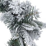  Božićni vijenac Zelena i bijela Ø 50 cm PVC i PE | shoptok.hr