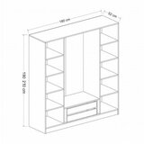 Hanah home Kale Mebran 4008 Ormar, 180x190x52cm, Bijeli | Eponuda.ba