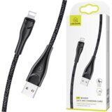 Usams PLETENI KABEL U41 ZA LIGHTNING 2M 2A ZA IPHONE FAST CHARGE ČRN, (21980349) | Shoptok.si