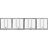  Vrata za pse s postoljem 4 pcs Siva sonoma 100 x 100 cm | Eponuda.ba