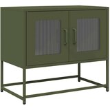 vidaXL TV omarica olivno zelena 68x39x60,5 cm hladno valjano jeklo | Shoptok.si