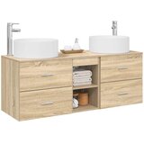  Set namještaja za kupaonicu 3 kom. Hrast sonoma Smeđa 49,5 x 44,5 x 65,5 cm | shoptok.hr