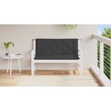  Jastuk za vrtnu klupu crni 120 x (50+50) x 7 cm tkanina Oxford | shoptok.hr