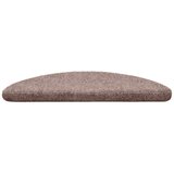 vidaXL samoljepljivi otirač za stepenice 15 kom igličasti 56x17x3 cm smeđi | shoptok.hr