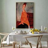  Slika - Amedeo Modigliani – Jeanne Hebuterne in a Yellow Sweater 40x60 U prirodnom drvenom okviru | shoptok.hr