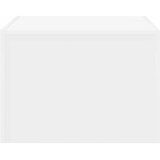  Stolić za kavu bijeli 50 x 50 x 35 cm od konstruiranog drva | shoptok.hr