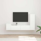  Komplet TV omaric 4 pcs Visok sijaj bela Konstruiran les - - Bela - 61.6 - 30 x 31 x 100 cm - 2025-vidaXL-Uvoz_2 | Shoptok.si