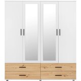 Mömax Kleiderschrank In Weiß/eichefarben | Shoptok.si
