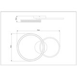 Mömax Stropna Led-svetilka Rio | Shoptok.si