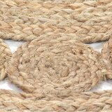  Ukrasni pleteni tepih od jute 180 cm okrugli | shoptok.hr