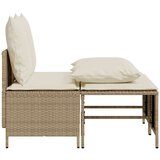  4-dijelni set vrtnih sofa s jastucima bež od poliratana | shoptok.hr
