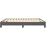  Okvir za krevet s oprugom sivi 160x200 cm od umjetne kože | Eponuda.com