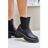 Big Star Insulated Chelsea slip-on ankle boots made of eco leather Big Star black | shoptok.hr