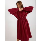 RELEVANCE Dress-RV-SK-8336.12P-burgundy | Shoptok.si