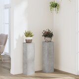 Furnova Stojalo za rastline 2 kosa betonsko sivo 17x17x60 cm inž. les, (21921108) Cene