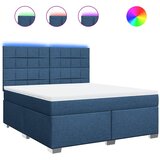  Krevet s oprugama i madracem plavi 180x200 cm od tkanine | shoptok.hr