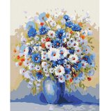  Slika za samostalno slikanje - A vase with a bouquet of wildflowers 40x50 | shoptok.hr