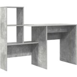 vidaXL Stol Beton siva 131.5 x 50 x 106.5 cm Konstruirano drvo | shoptok.hr
