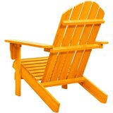 vidaXL Vrtna stolica Adirondack od masivne jelovine narančasta | shoptok.hr
