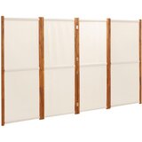 Maison Chic Paravan - Sobne pregrade 4-delni kremno bel 280x180 cm, (22111927) | Shoptok.si