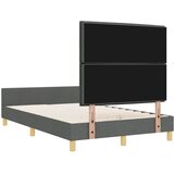  Krevetna konstrukcija Tamno siva 120 x 200 cm tkanina | shoptok.hr