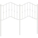 vidaXL Kovinsko vzglavje belo 120 cm, (21072868) Cene