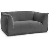 Bobochic Paris Temno siva sedežna garnitura iz rebrastega žameta 170 cm Giorgia – | Shoptok.si