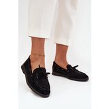 Boto Women's Flat Loafers with Laces Black Zalina | Shoptok.si