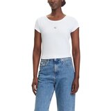 Calvin Klein Jeans Majice s kratkimi rokavi A- WOVEN LABEL 2X2 R LV047C200G Bela | Shoptok.si