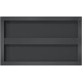  Zidne police 2 kom 75x30 cm crne nehrđajući čelik | shoptok.hr