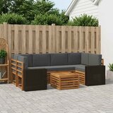  Set vanjskih sofa 7 kom. Prirodna i antracit | shoptok.hr