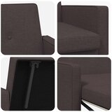  Krevet-sofa na razvlačenje Tamno smeđa Tkanina | shoptok.hr