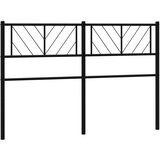  Kovinsko posteljno vzglavje črno 135 cm, (20951621) | Shoptok.si