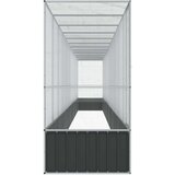 vidaXL Voliera s podaljškom srebrna 1250,5x107x212 cm jeklo | Shoptok.si