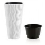 Prosperplast Plastična saksija Sand Slim 40x75cm bela | ePonuda.com