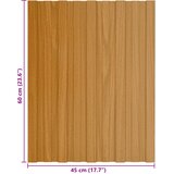 Krovni panel 12 pcs Prirodna 60 x 45 cm Pocinčani čelik | Eponuda.ba