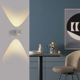 SCHÖNER WOHNEN 19331-39 - LED zidno svetlo CHIA 2xLED/2W/230V sivo | Eponuda.com