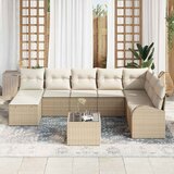  Set sofe s jastukom s pohranom 9 pcs Bež i Bijela poliratan | shoptok.hr
