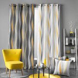 Douceur d intérieur Žuta /bijela zavjesa 140x260 cm Ondulys – | shoptok.hr