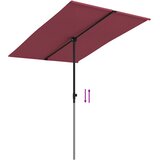  Vrtni suncobran s aluminijskim stupom 2 x 1,5 m bordo | shoptok.hr