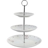 Posuda za Voće DKD Home Decor 27 x 27 x 34 cm Porculan Roza Metal Bijela | shoptok.hr