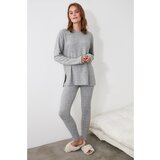Trendyol Gray Yumos Pajamas Set Cene