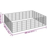  Ograda za pse s 28 panela crna 50 x 100 cm čelik obložen prahom | Eponuda.ba