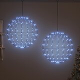  Lopta 2 kom. Hladna bijela 60 x 60 x 62 cm Metal Slike
