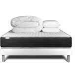 VITALIT Kompletni paket za posteljo - Vzmetnica 160x200 cm + vzmetnica z letvami (komplet) + 2 vzglavnika + odeja - Vitalmemo One, (21614316) | Shoptok.si