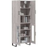  Visoka komoda siva sonome 69 5x34x180 cm od konstruiranog drva | shoptok.hr